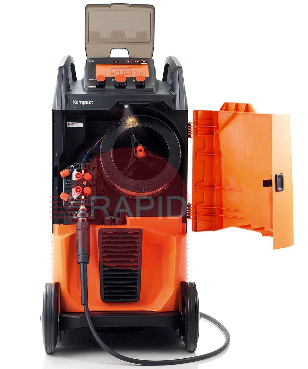 P2250GX  Kemppi Kempact RA 323R, 320A 3 Phase 400v Mig Welder, with Flexlite GX 253G 3.5m Torch